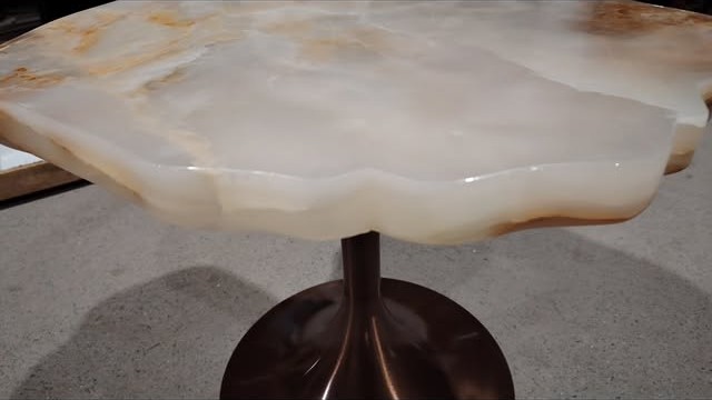 Jade Stone Side Table