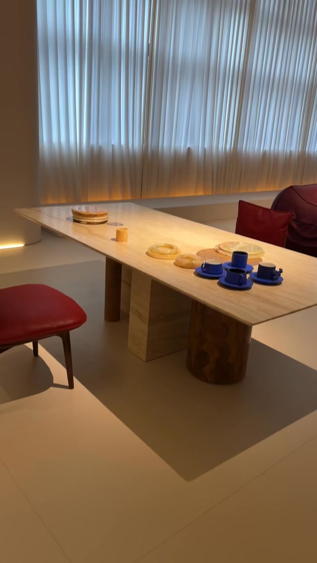 Travertine Stone Dining Table