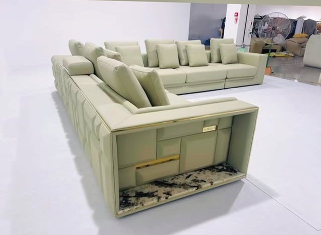 Babylon Leather Sectional Sofa